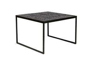 Haluta Bijzettafel - 60 x 60 x 40 cm - Black Stack - Zwart