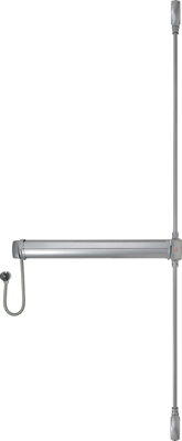 JPM FC-EA-20 JPM Elektromechanische paniekbalk Fluid Control - Uit- en Ingang | type: C | 2 punts | kruk | kleur: aluminium | lengte: 1165 mm |