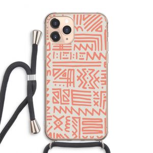 Marrakech Pink: iPhone 11 Pro Max Transparant Hoesje met koord
