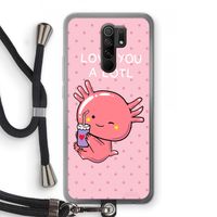 Love You A Lotl: Xiaomi Redmi 9 Transparant Hoesje met koord