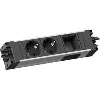 Bachmann 906.09529 Stekkerdoosmodule Zwart, Zilver 1 stuk(s)