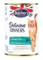 BUTCHER'S Delicious dinners Ocean Fish Chunks in jelly - nat kattenvoer - 400 g