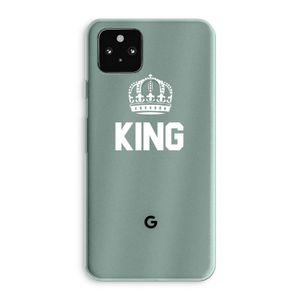 King zwart: Google Pixel 5a 5G Transparant Hoesje