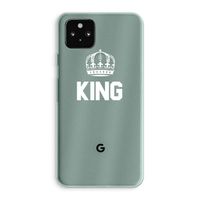 King zwart: Google Pixel 5a 5G Transparant Hoesje