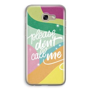 Don't call: Samsung Galaxy A5 (2017) Transparant Hoesje