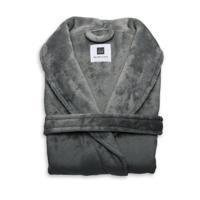 Luxe Badjas Basic Kleuren Effen Dark Grey S Zo!Home - Dekbed-Discounter.nl