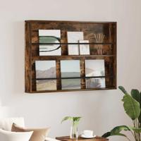 Tijdschrift Rek Gerookt eiken 100 x 12 x 70 cm Bewerkt hout