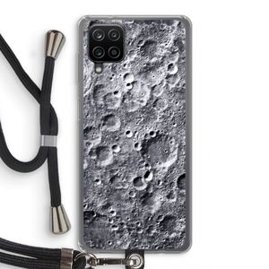 Maanlandschap: Samsung Galaxy A12 Transparant Hoesje met koord