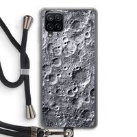 Maanlandschap: Samsung Galaxy A12 Transparant Hoesje met koord