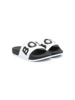 BOSS Kidswear claquettes à design colour block - Blanc