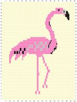 Sunarts doe het zelf pakket model Flamingo 100 x 232 cm artikelnummer D113