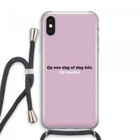gij beslist: iPhone XS Max Transparant Hoesje met koord