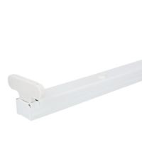 Set van 10 LED TL armaturen 120 cm dubbel - Geschikt voor T8 (G13) buizen - IP20 voor binnen - T8 Fitting G13