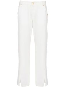 Balmain jean droit à taille basse - Blanc