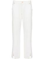 Balmain jean droit à taille basse - Blanc