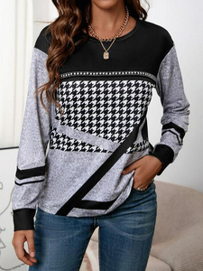 Casual Color Block Sweatshirt