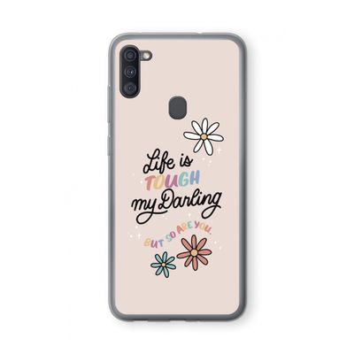 Tough Life: Samsung Galaxy A11 Transparant Hoesje