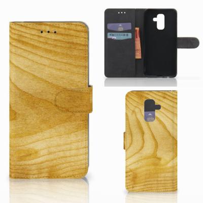 Samsung Galaxy A6 Plus 2018 | Book Style Case | Licht Hout