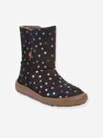 Blotevoetenlaarzen voor meisjes BAREFOOT TEX SUEDE Froddo nachtblauw
