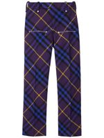 Burberry pantalon droit à carreaux - Violet - thumbnail