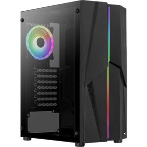 Aerocool Mecha ARGB v2 tower behuizing 2x USB-A 3.2 (5 Gbit/s), 2x Audio, Window-kit