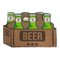 Fisura retro deurmat - 6-pack bierflesjes - thumbnail