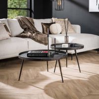 Salontafel Autumn Set van 2 stuks - Grijs - Rond