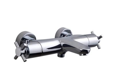 Wiesbaden Cross badthermostaat chroom Wiesbaden Cross badthermostaat chroom