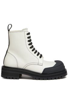 Marni bottines Dada Army en cuir - Blanc