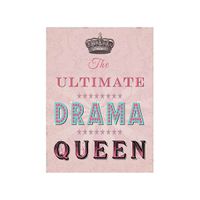 Metalen wand bordje Drama Queen   - - thumbnail
