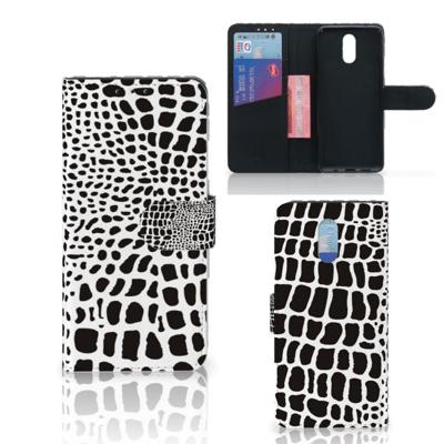 Nokia 2.3 | Telefoonhoesje | Met pasjeshouder | Slangenprint