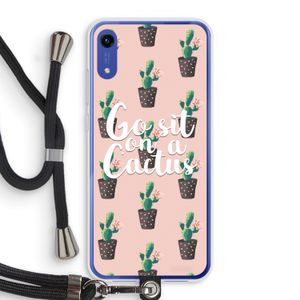 Cactus quote: Honor Play 8A Transparant Hoesje met koord