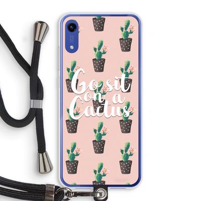 Cactus quote: Honor Play 8A Transparant Hoesje met koord