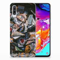 Samsung Galaxy A70 | Siliconen hoesje | met foto Badges Samsung Galaxy A70 | Siliconen hoesje | met foto Badges