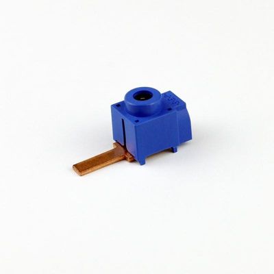 Aansluitklem recht Max 25mm² 15mm pin blauw schroefaansluiting Max 80A