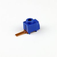 Aansluitklem recht Max 25mm² 15mm pin blauw schroefaansluiting Max 80A