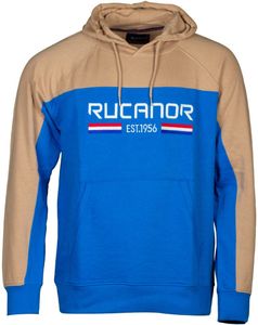 Rucanor Trevor sweater hoodie heren blauw/beige maat M