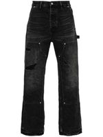Purple Brand jean droit à détails nervurés - Noir