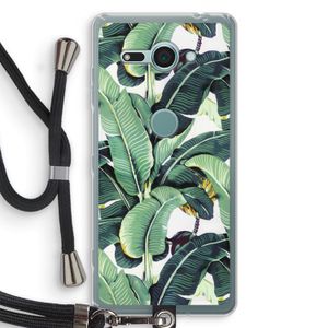 Bananenbladeren: Sony Xperia XZ2 Compact Transparant Hoesje met koord