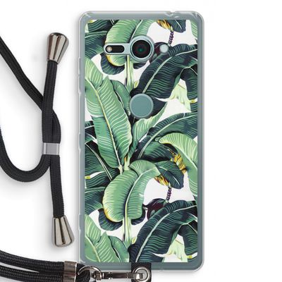 Bananenbladeren: Sony Xperia XZ2 Compact Transparant Hoesje met koord