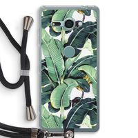 Bananenbladeren: Sony Xperia XZ2 Compact Transparant Hoesje met koord