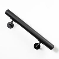 Zwarte aluminium trapleuning | Rond 50 mm Zwarte aluminium trapleuning | Rond 50 mm