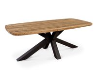 SenS-Line: Brighton Teak Tuintafel - Antraciet