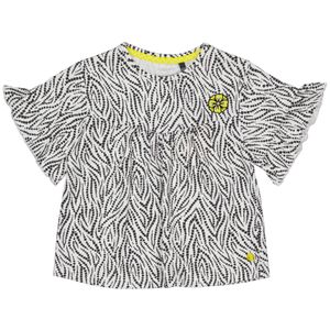 Quapi Meisjes t-shirt - Meri - AOP zwart zebra