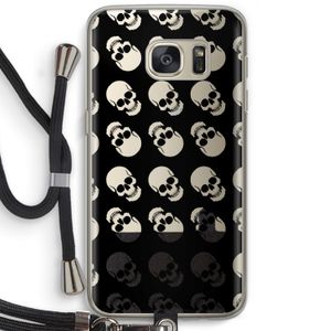 Musketon Skulls: Samsung Galaxy S7 Transparant Hoesje met koord