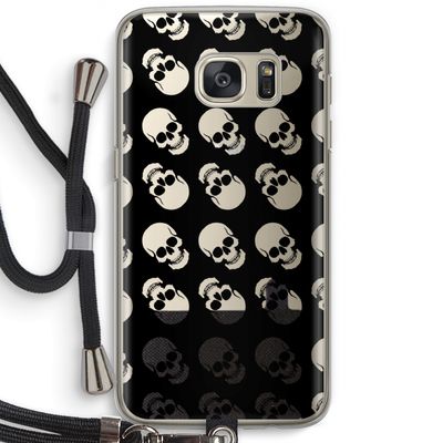 Musketon Skulls: Samsung Galaxy S7 Transparant Hoesje met koord