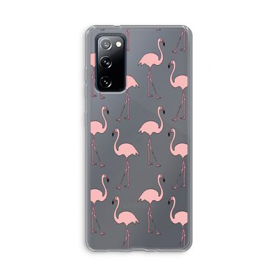 Anything Flamingoes: Samsung Galaxy S20 FE / S20 FE 5G Transparant Hoesje