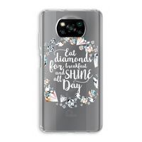 Diamonds: Xiaomi Poco X3 NFC Transparant Hoesje