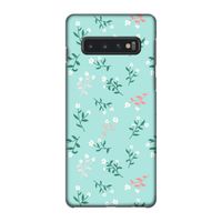 Small white flowers: Samsung Galaxy S10 4G Volledig Geprint Hoesje