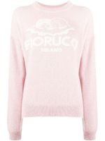 Fiorucci pull à logo intarsia - Rose - thumbnail